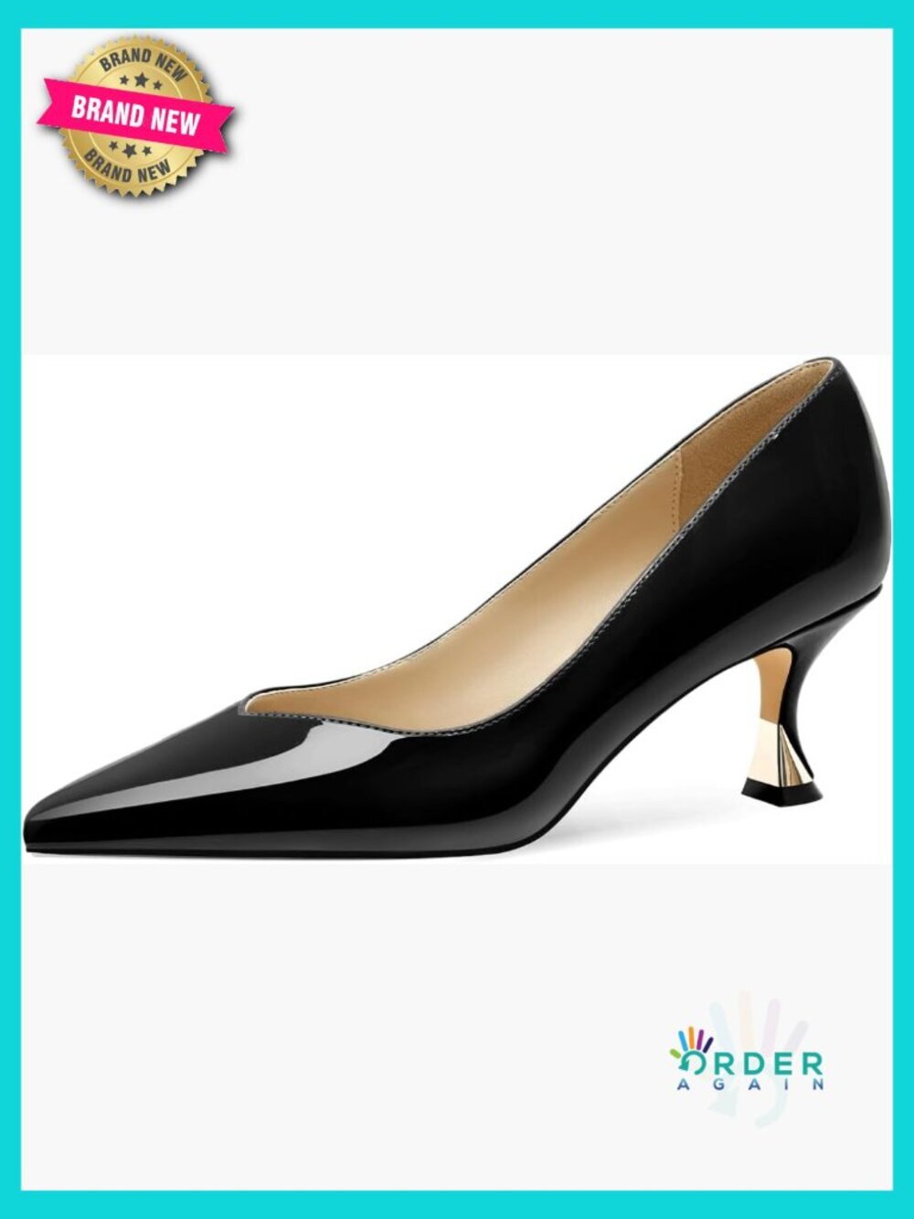 Women Low Kitten Heels Pointed Toe Elegant Wedding Pumps Classic Office